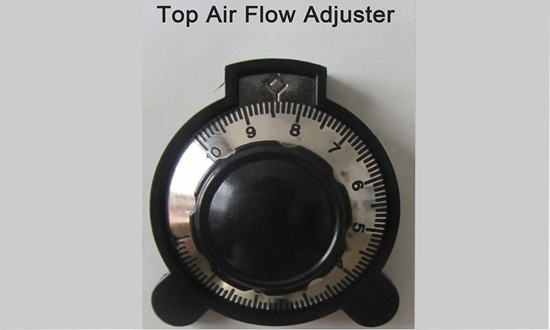 Upper temperature zones’ air flow adjuster can control flow accurately.JPG