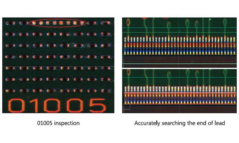 Inspection on 0100503015 and fine pitch IC