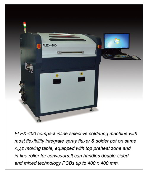 FLEX-400 compact inline selective soldering machine