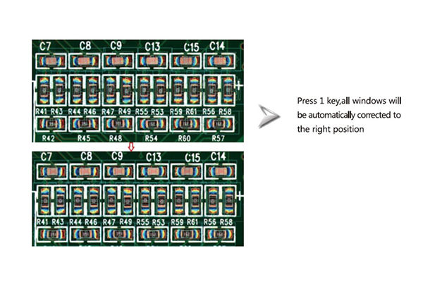 Automatic correction of inspection window for whole board of components.jpg