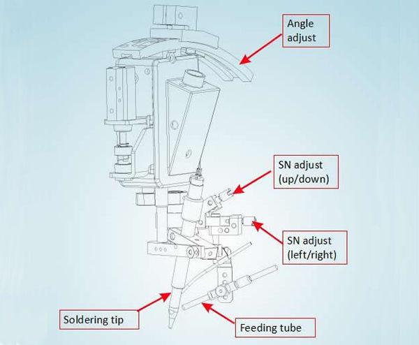 Drag soldering head:Specially used for drag soldering