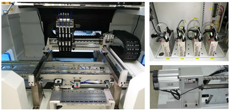  X/Y axis adopt  Panasonic AC servo-motors and Japan made ball screw and guide rials