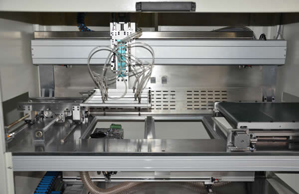 Double stations work alternately, saving time for PCB replacement.