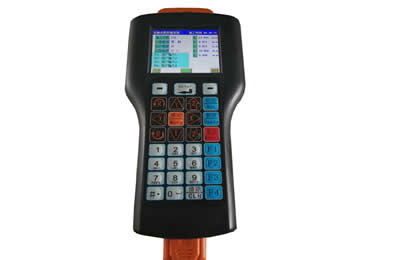 Hand-held teach pendant with powerful software  is easy for programming.