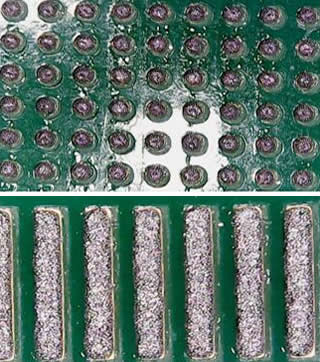 Solder paste were covered BGA & IC completely