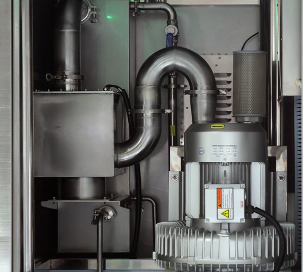 Hot air drying system.
